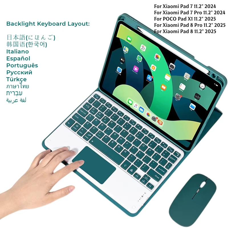 Gaming Keyboard Mouse Wireless - Backlit toetsenbordhoes met muis voor Xiaomi
