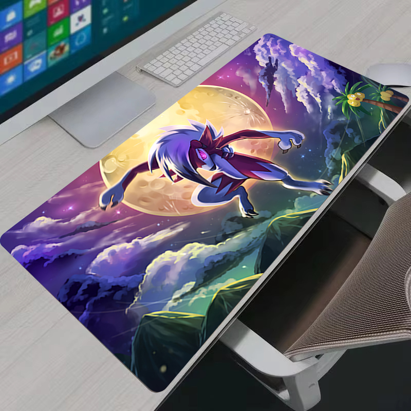 Gaming Keyboard Top - Computermuismat Gaming P-pokemon Lycanroc MousePad Stitch