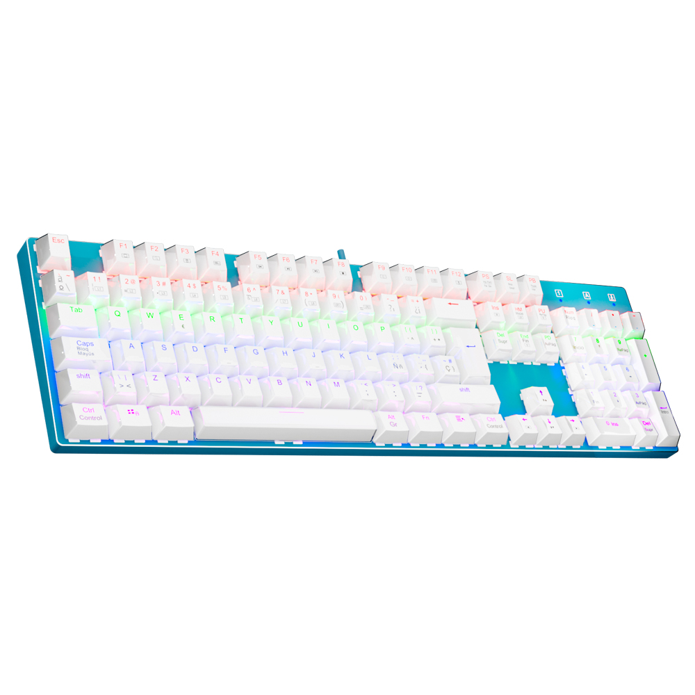 Keyboard Gaming Blue Switch - E-YOOSO Z88 Rainbow FALCON USB Mechanisch