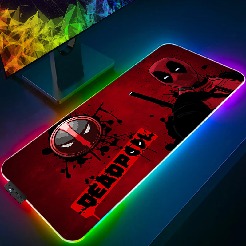 Gaming Keyboard Theme - LED-muismat Gaming Backlight Lock Edge Anime-accessoires