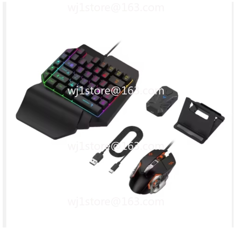 Gaming Keyboard 1 Hand - 4-in-1 gamingtoetsenbord en muis met één