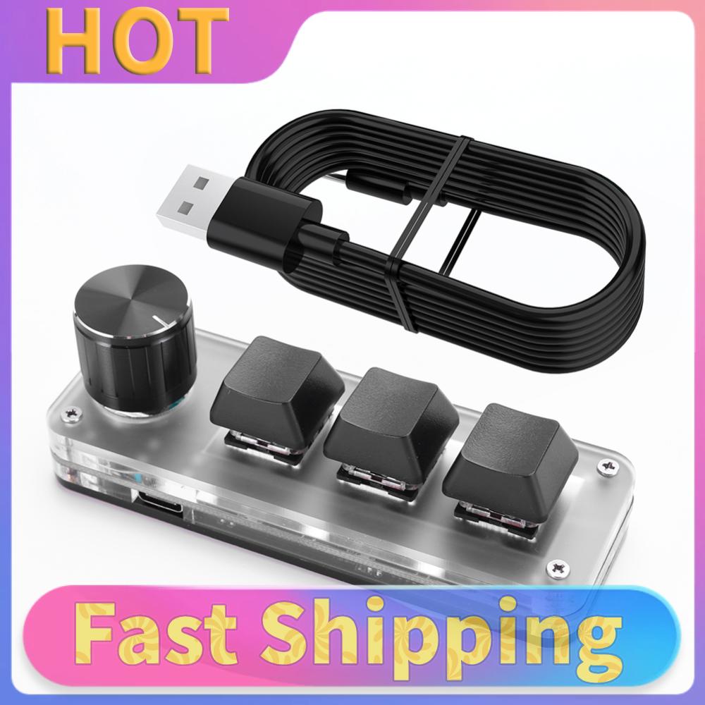 Gaming Keyboard 1 Hand - 3 toetsen 1 knop/4 toetsen Mechanisch