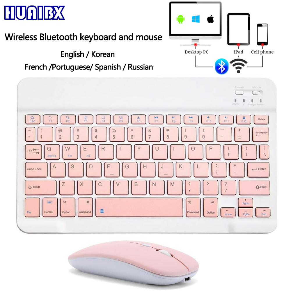 Gaming Keyboard Mouse Wireless - 10 inch draadloos Bluetooth-minitoetsenbord voor iPad-telefoon