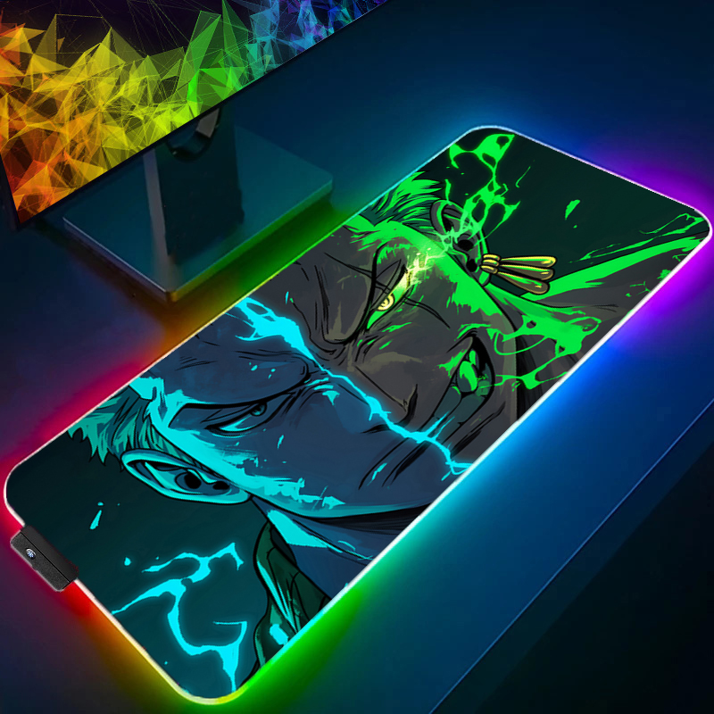 Gaming Keyboard Theme - EEN STUK Zoro Muismat RGB Gaming