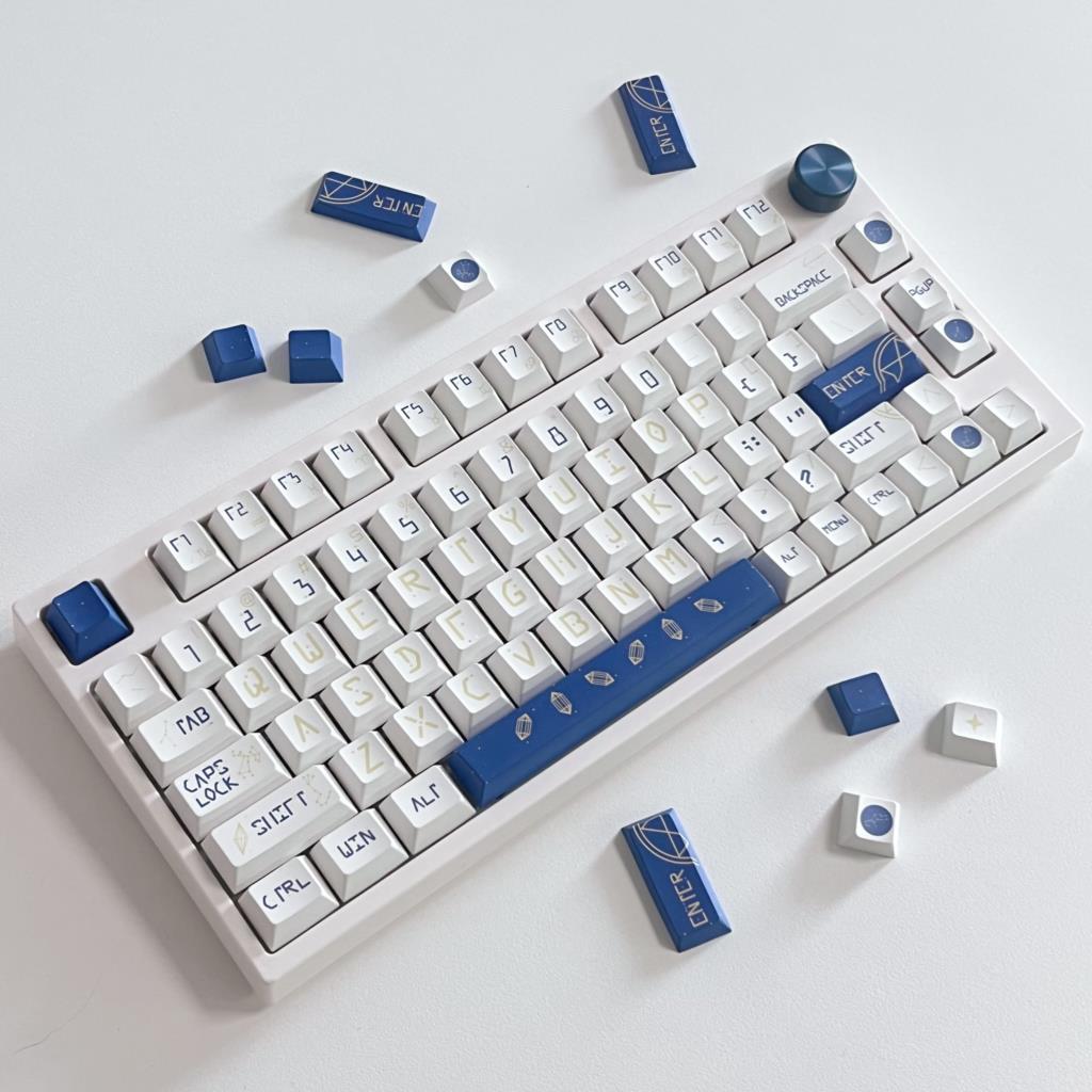 Keyboard Gaming Blue Switch - 132 toetsen sterrenbeeld Cherry profiel PBT