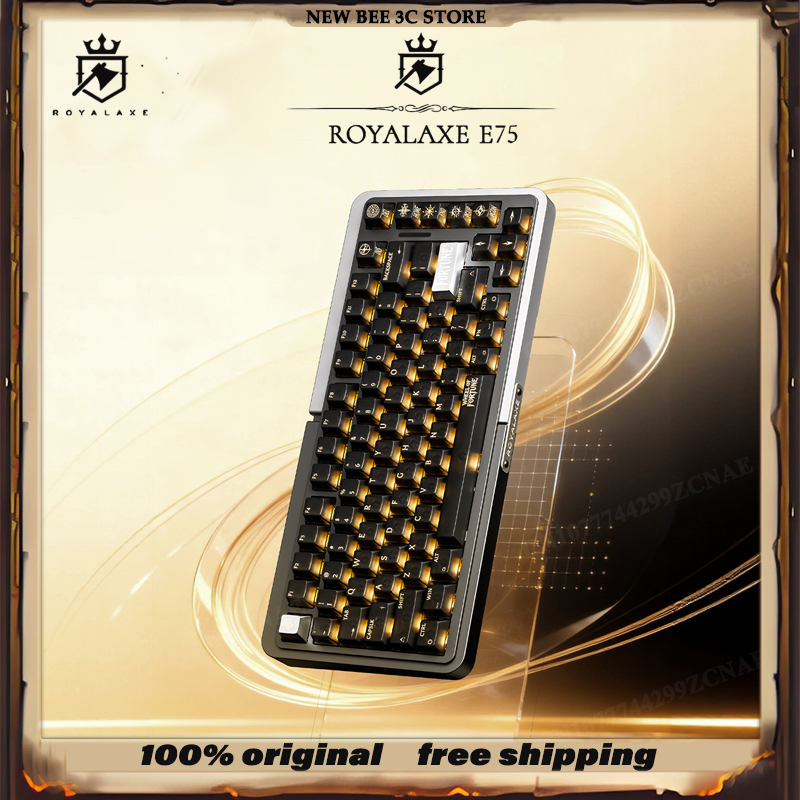 Gaming Keyboard Hall Effect Switches - Royalaxe E75 HE Aluminium Shell Gaming