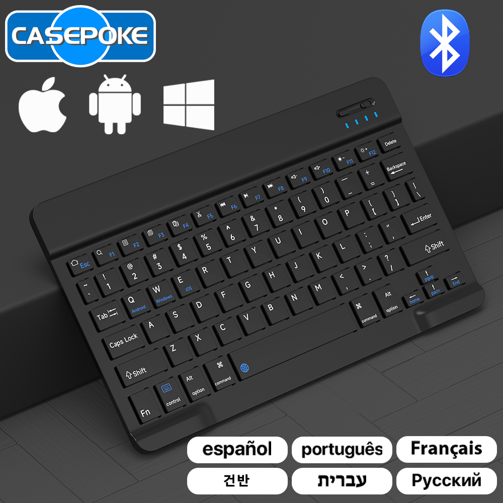 Gaming Keyboard Mouse Wireless - CASEPOKE Voor iPad Xiaomi Samsung Huawei