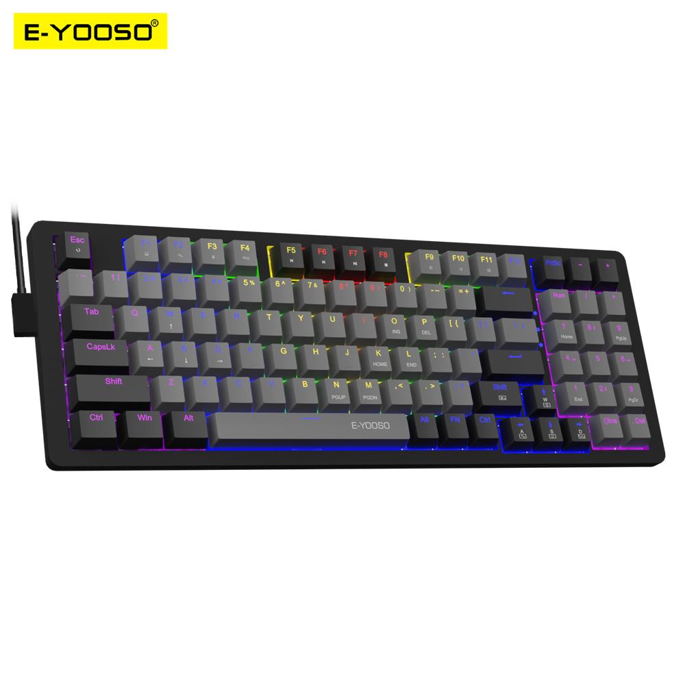 Keyboard Gaming Blue Switch - E-YOOSO Z94 USB Mechanisch Gaming Toetsenbord