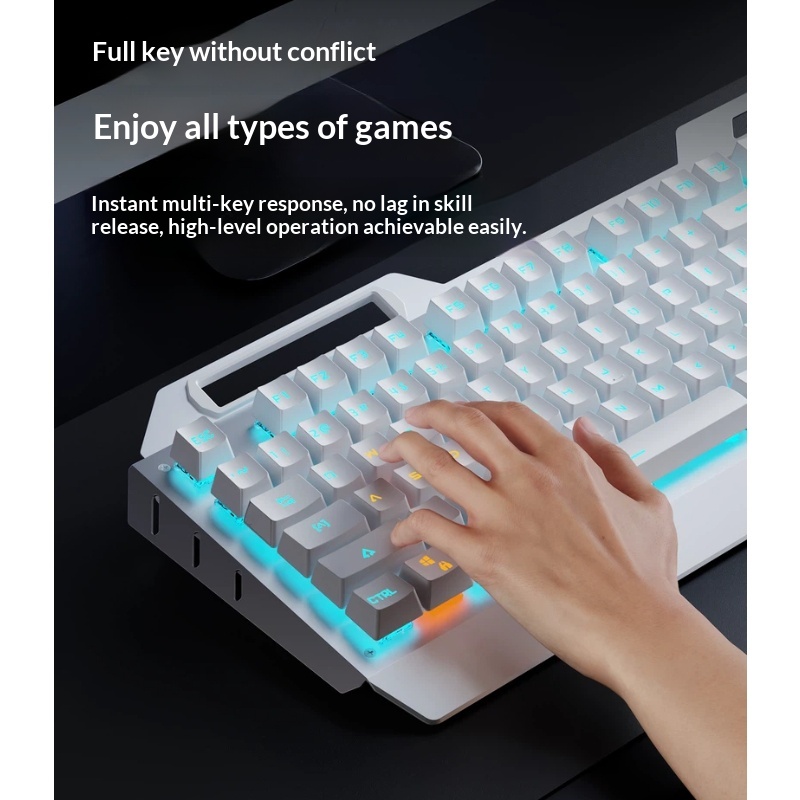 Eweadn Tk900 Draadloos Gaming  - Keyboard Gaming Blue Switch recensie en prijs
