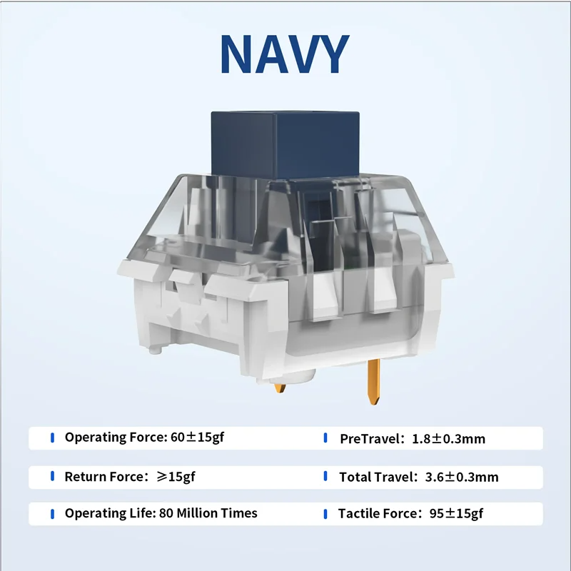 Kailh Navy Blue Box Switch Cli - Keyboard Gaming Blue Switch recensie en prijs