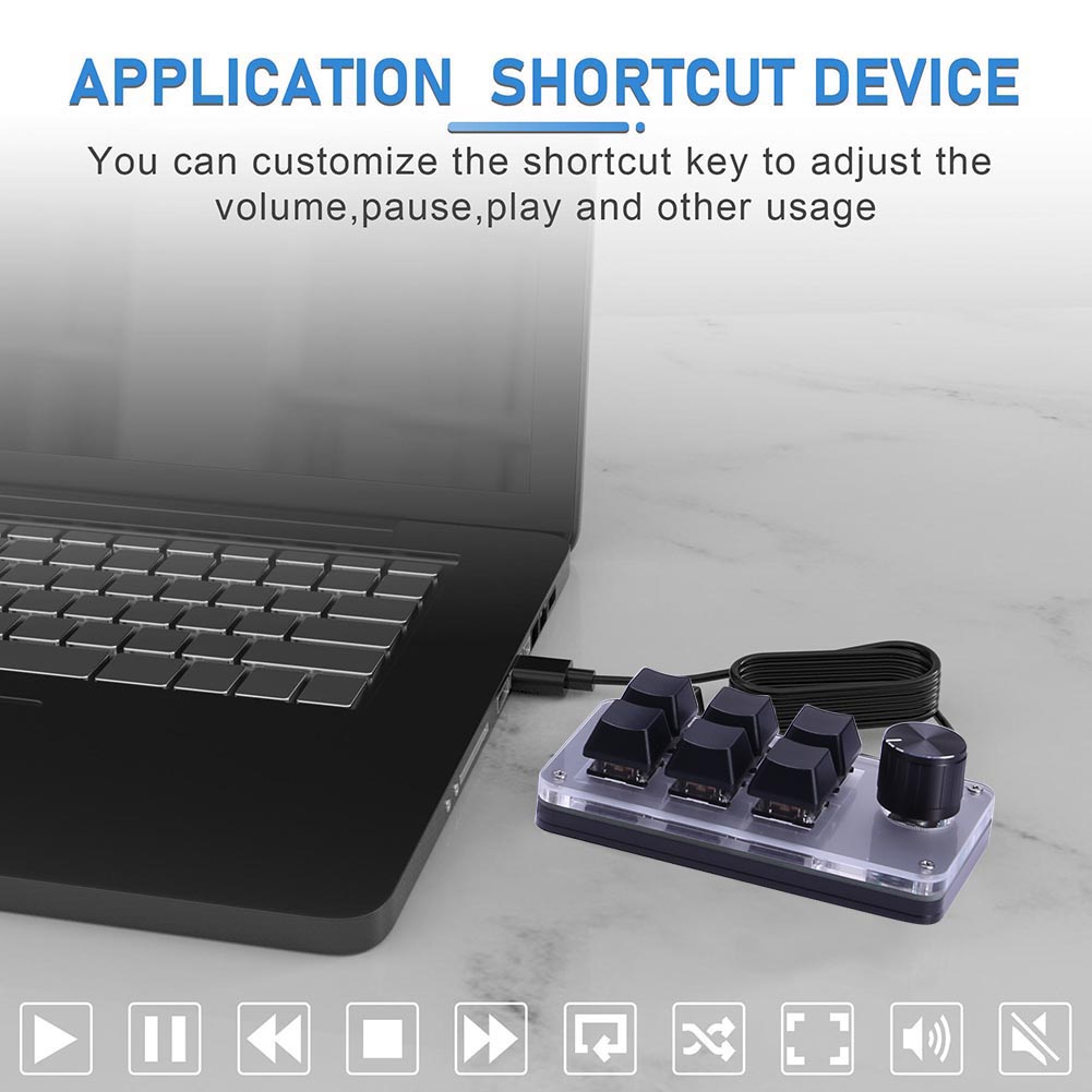 6-toetsen 1-knop mechanisch ga - Gaming Keyboard 1 Hand recensie en prijs