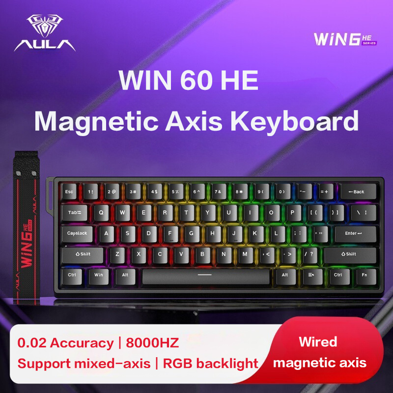 AULA WiN 60 toetsenbord met ma - Gaming Keyboard Hot Swappable recensie en prijs