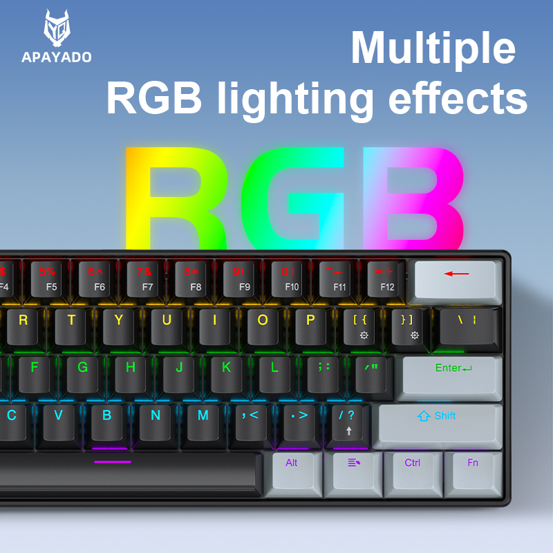 APAYADO K61 Mini 60% gamingtoe - Keyboard Gaming Blue Switch recensie en prijs