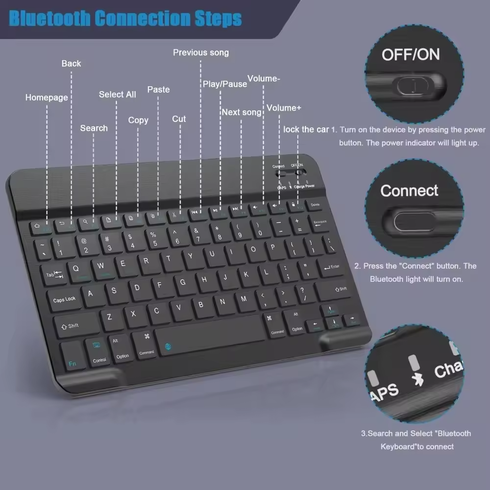 Draadloos Bluetooth-toetsenbor - Gaming Keyboard Mouse Wireless recensie en prijs