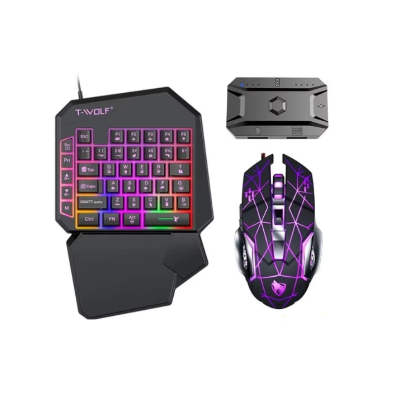 T-Wolf Tf950 5-in-1 éénhands g - Gaming Keyboard 1 Hand recensie en prijs