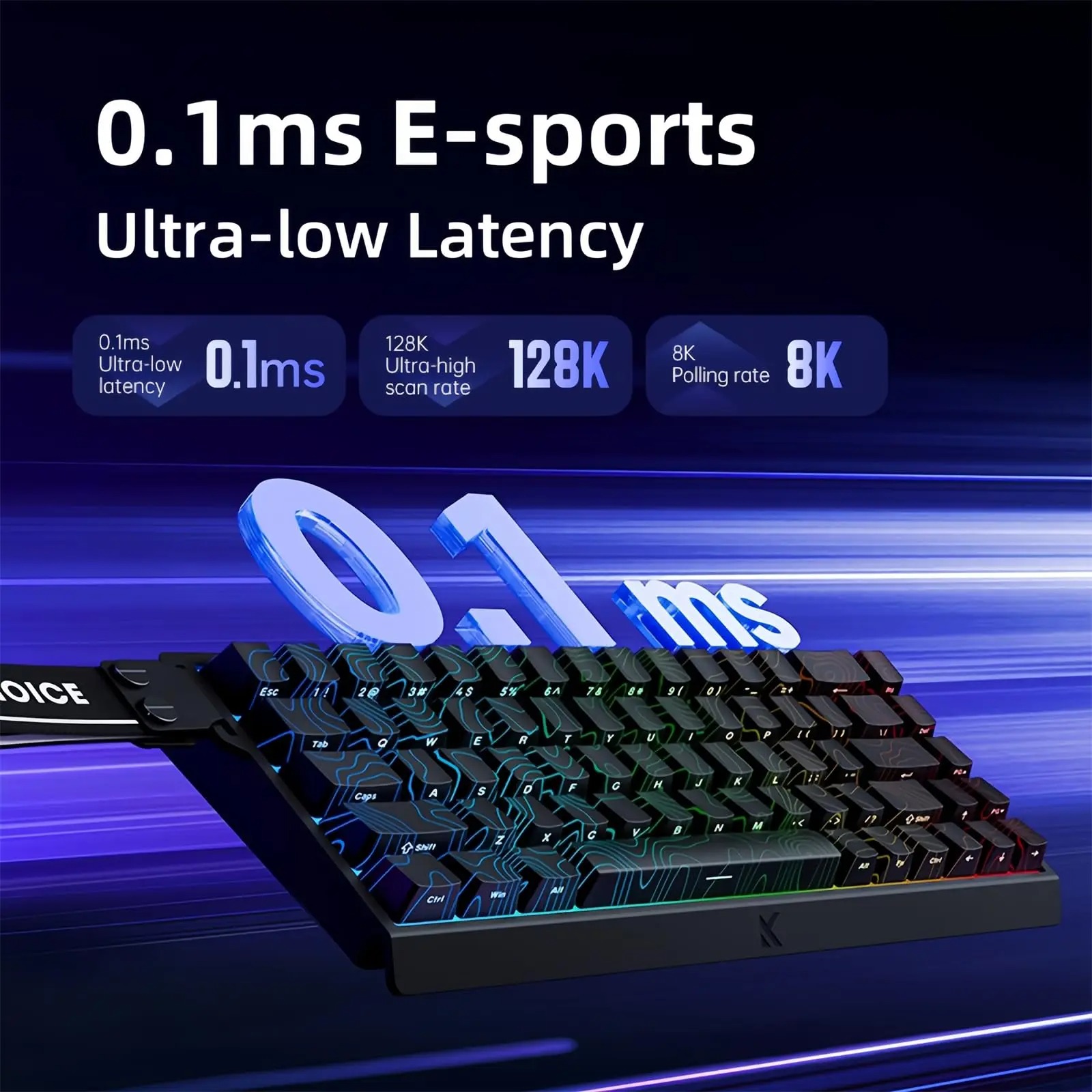 MCHOSE ACE 68 Magnetische scha - Gaming Keyboard Hall Effect Switches recensie en prijs