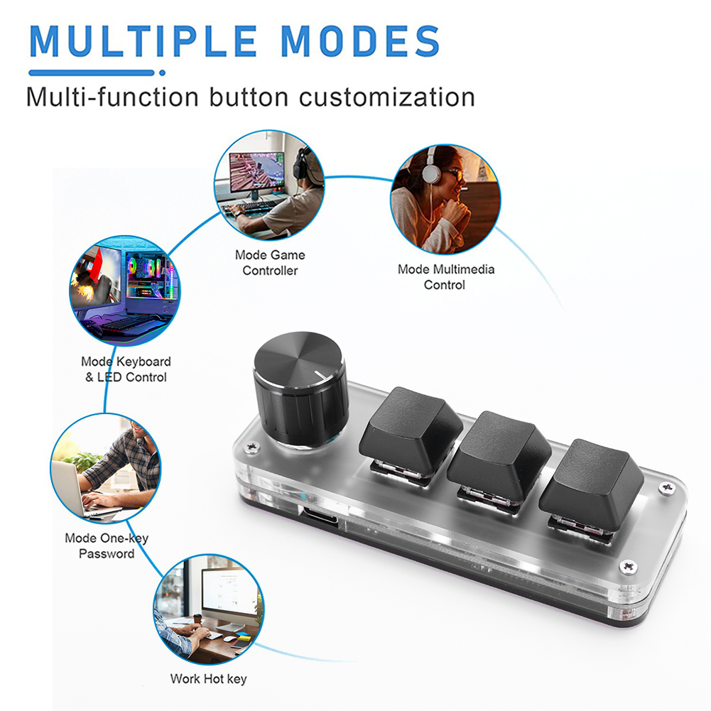 3-toetsen 1-knop/4-toetsen pro - Gaming Keyboard 1 Hand recensie en prijs