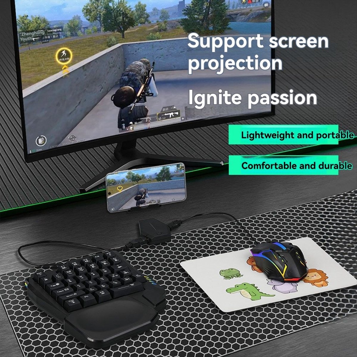 Goedkope 35-toetsen ergonomisc - Gaming Keyboard 1 Hand recensie en prijs