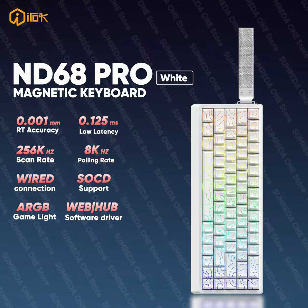 IROK ND68 Pro Gaming Mechanisc - Gaming Keyboard Hall Effect Switches recensie en prijs