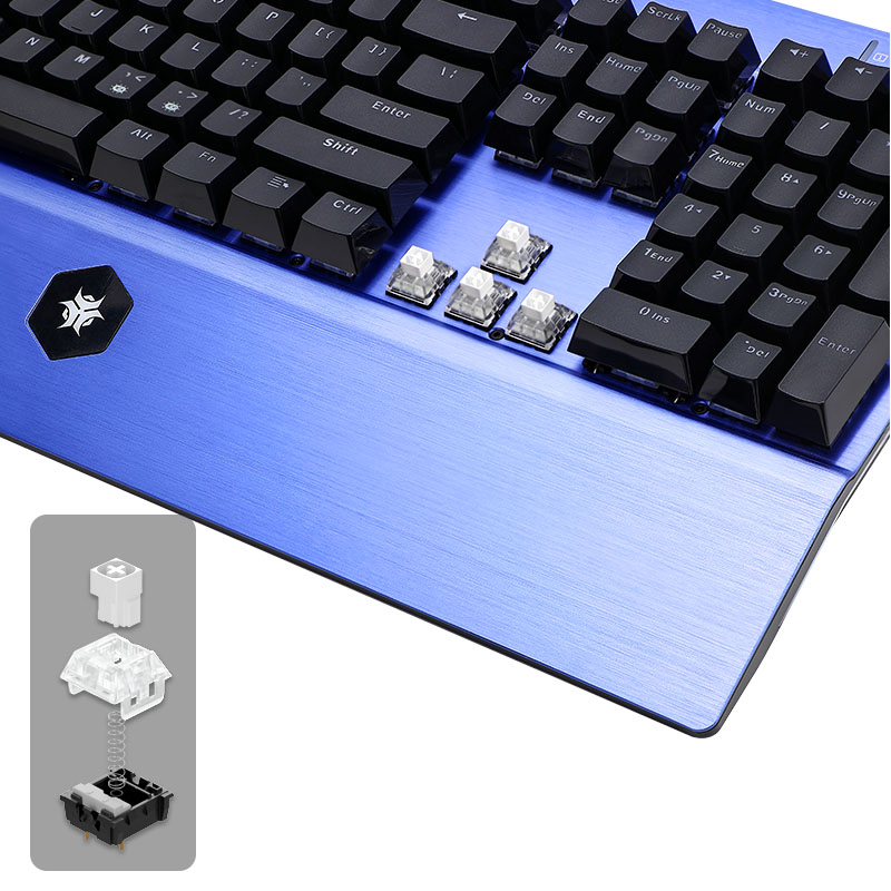 HEXGEARS GK739 Hot Swappable o - Keyboard Gaming Blue Switch recensie en prijs