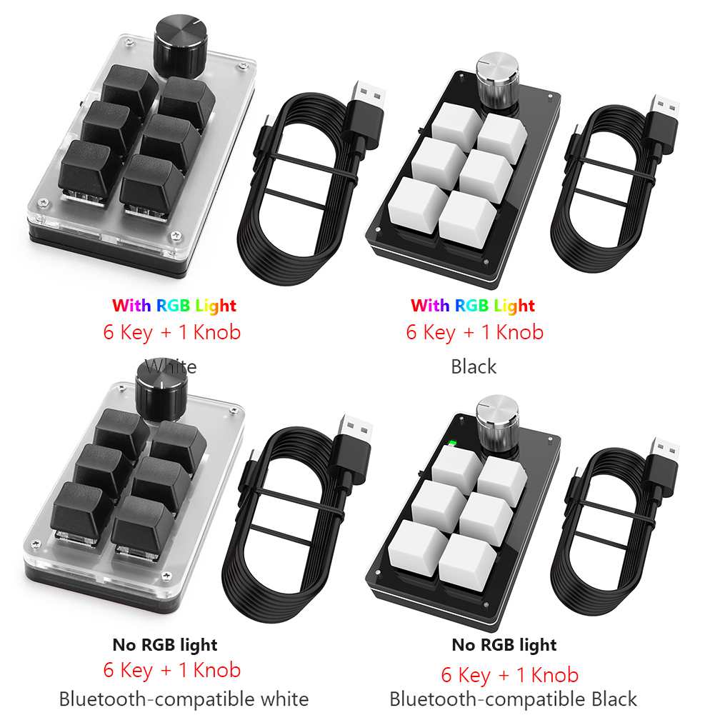 6-toetsen 1-knop mechanisch ga - Gaming Keyboard 1 Hand recensie en prijs